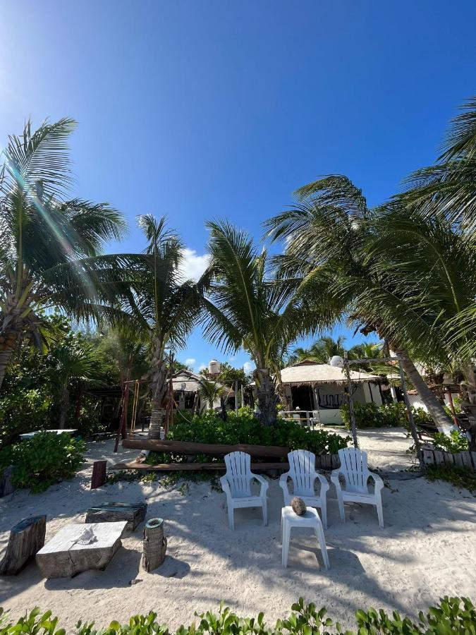 Lunazul Eco-Cabana Frente Al Mar Mahahual Extérieur photo