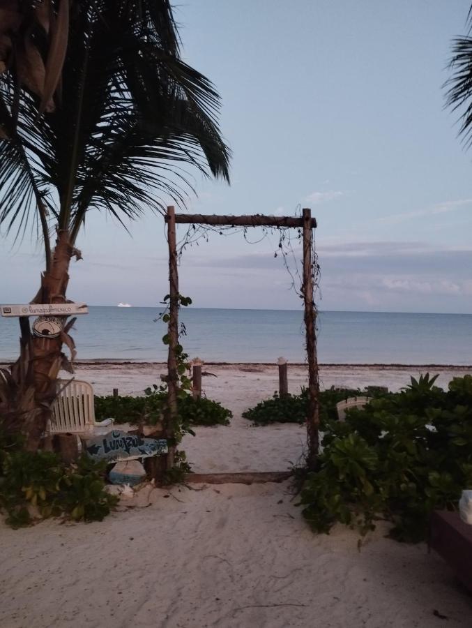 Lunazul Eco-Cabana Frente Al Mar Mahahual Extérieur photo