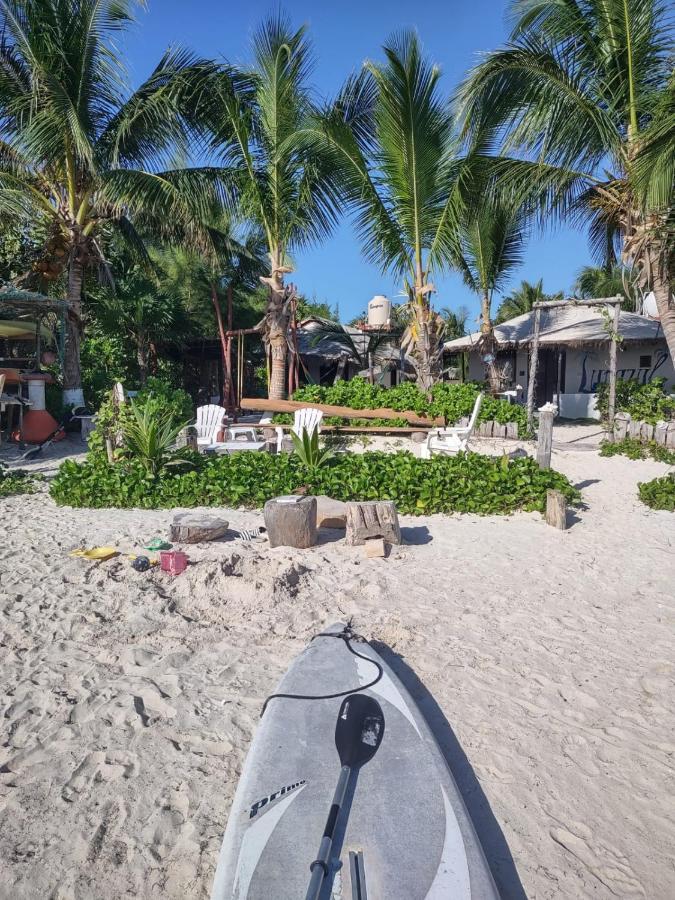 Lunazul Eco-Cabana Frente Al Mar Mahahual Extérieur photo