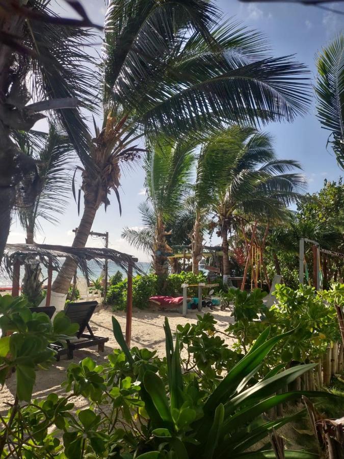 Lunazul Eco-Cabana Frente Al Mar Mahahual Extérieur photo