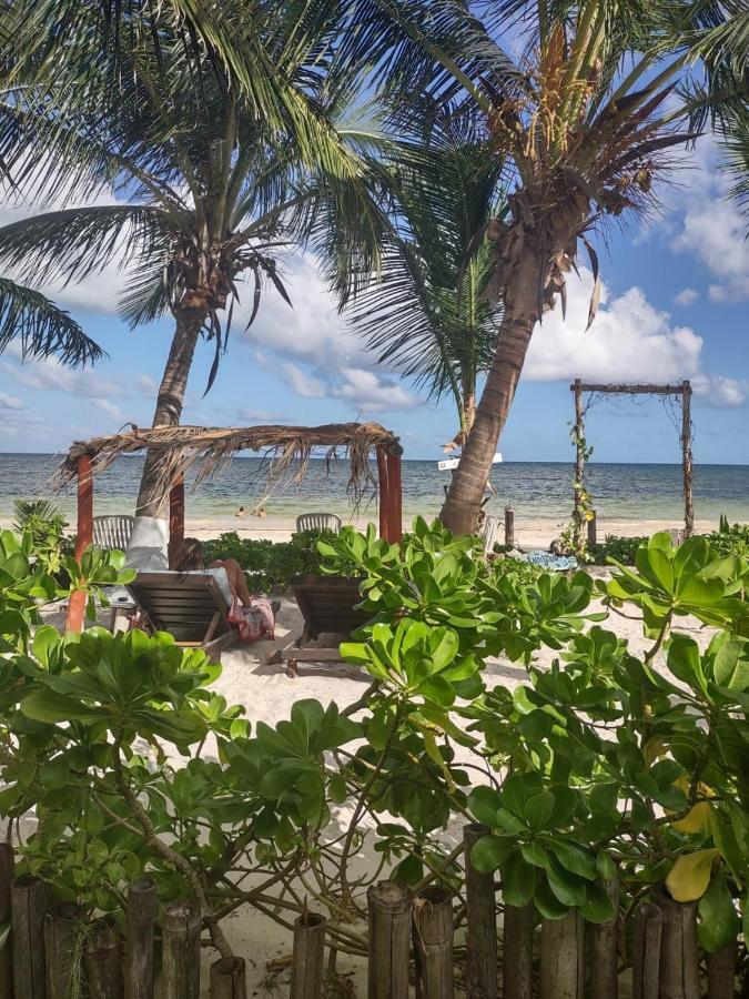 Lunazul Eco-Cabana Frente Al Mar Mahahual Extérieur photo