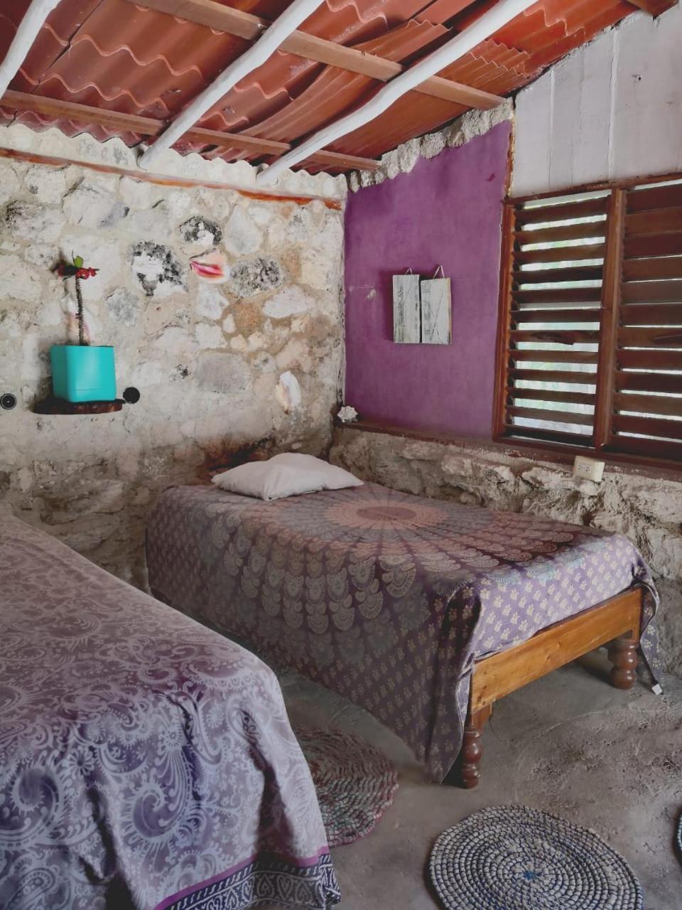 Lunazul Eco-Cabana Frente Al Mar Mahahual Extérieur photo