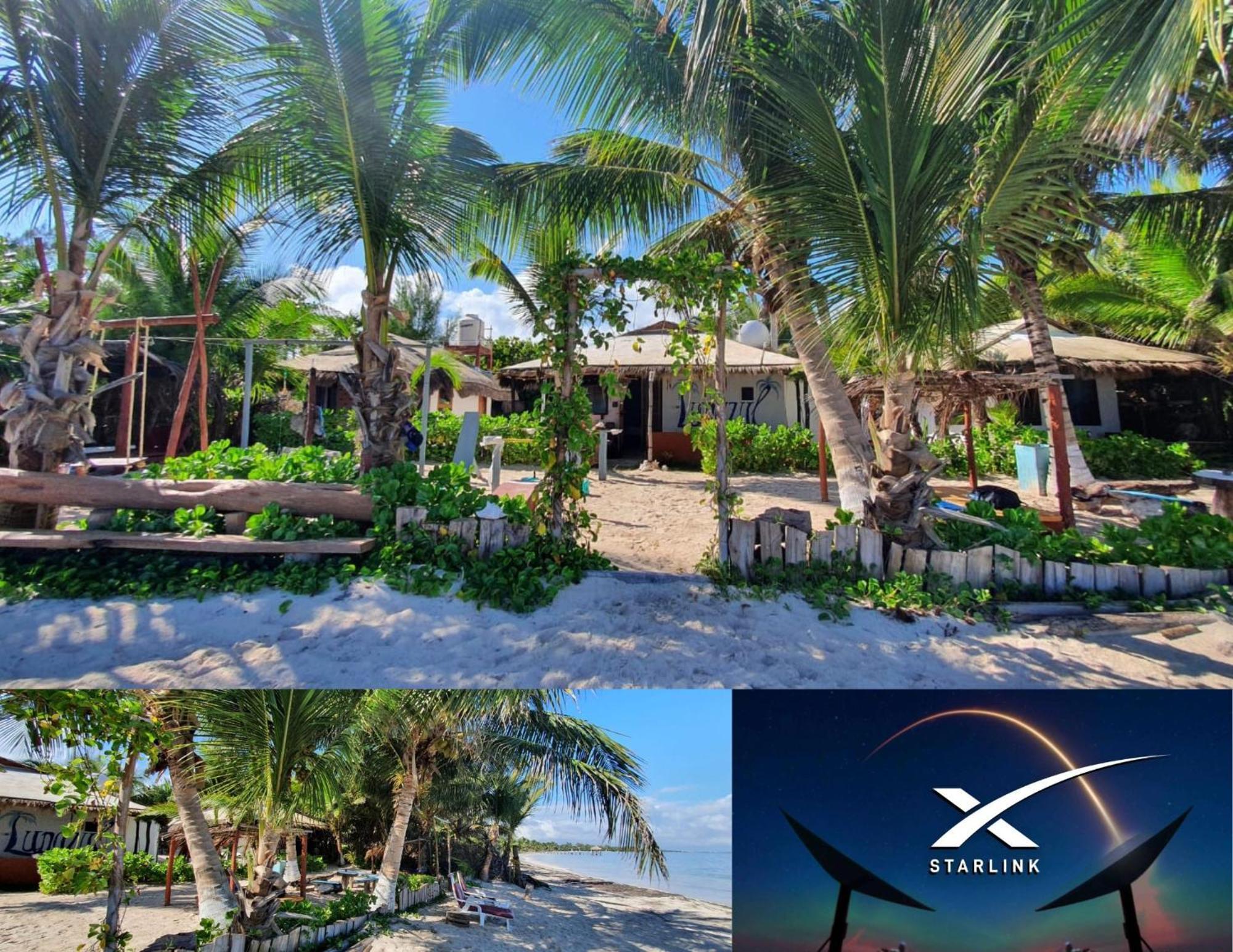 Lunazul Eco-Cabana Frente Al Mar Mahahual Extérieur photo