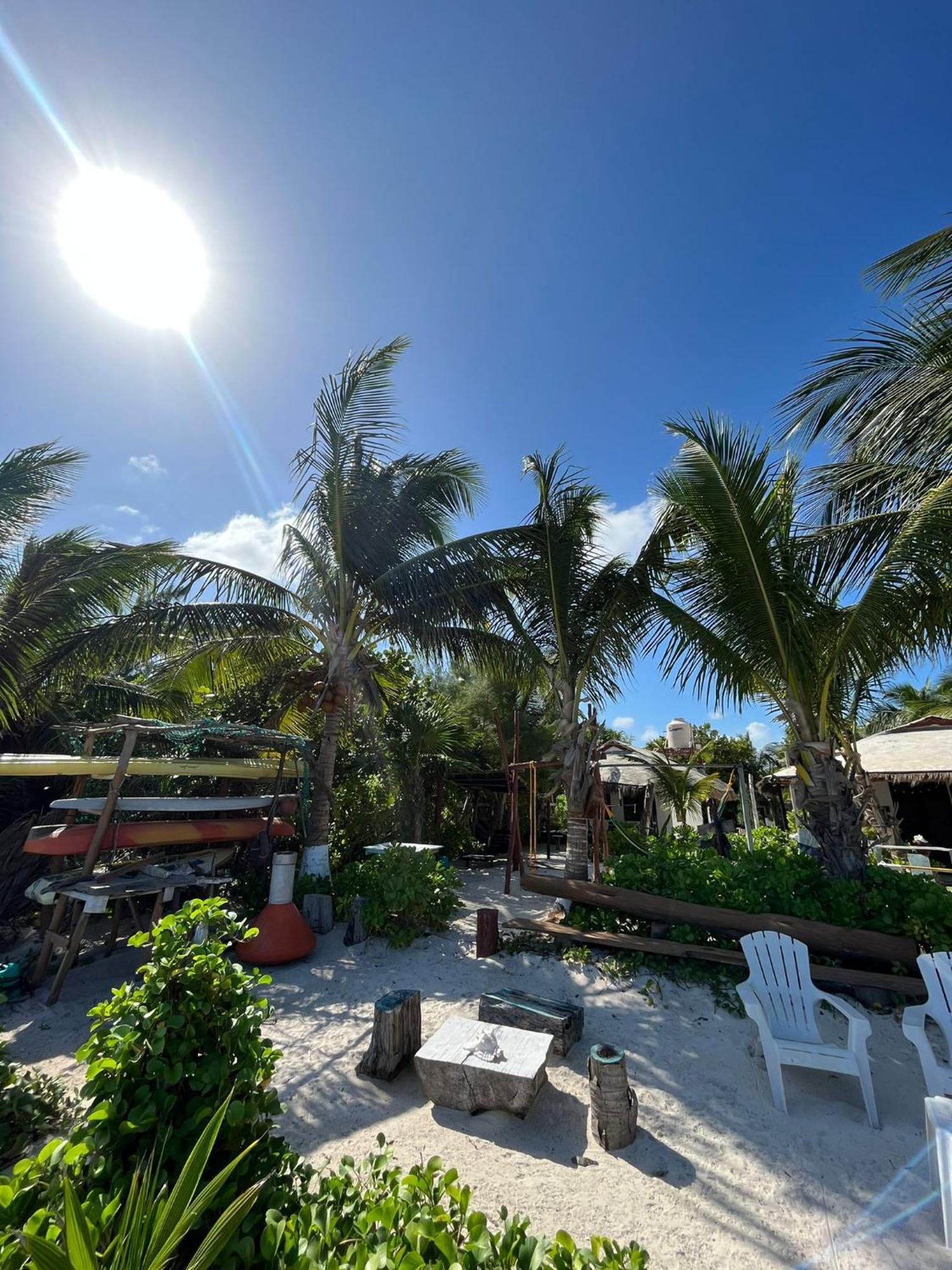 Lunazul Eco-Cabana Frente Al Mar Mahahual Extérieur photo