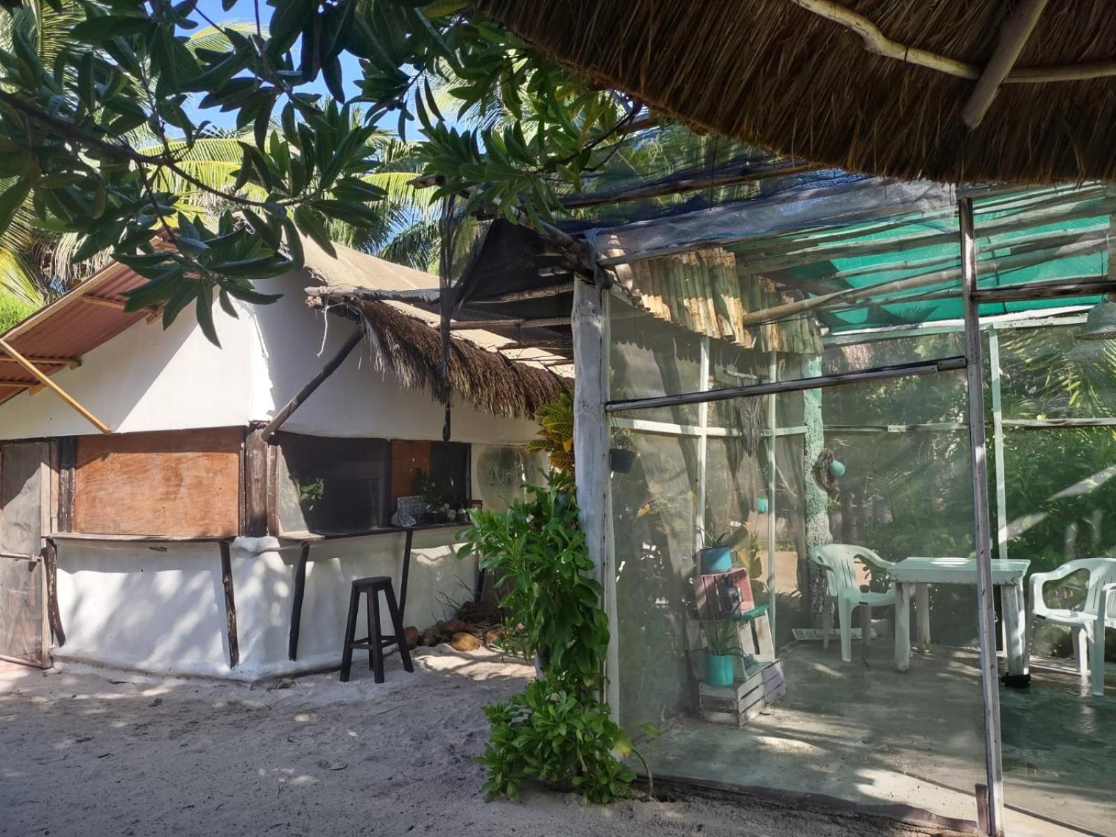 Lunazul Eco-Cabana Frente Al Mar Mahahual Extérieur photo