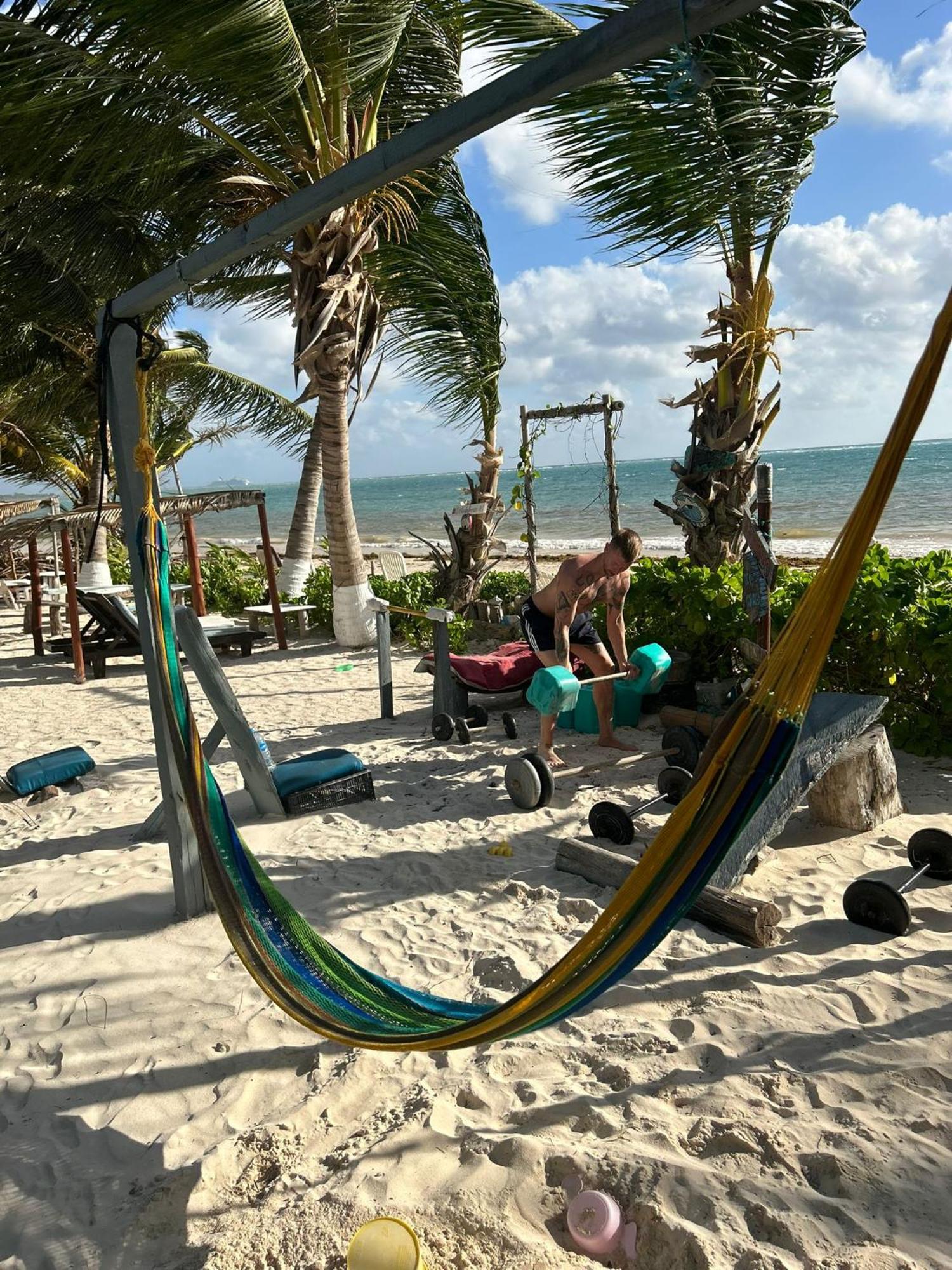 Lunazul Eco-Cabana Frente Al Mar Mahahual Extérieur photo